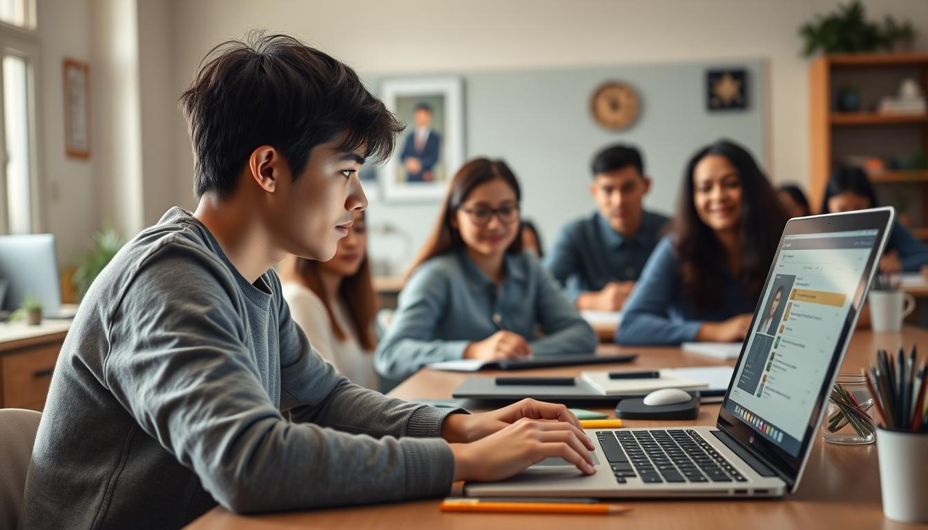 Structured study materials and learning resources on a desk