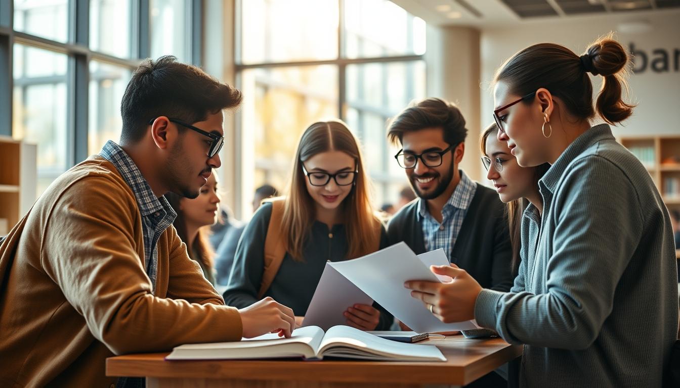 Modern university campus for students